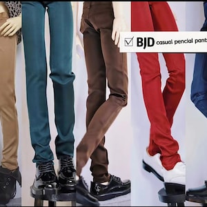 Casual BJD Pencil Long Trousers For 1/3 1/4 Bjd ID75 SD17 Uncle POPO68 Doll, SSDF Loong Soul Doll,Doll Clothes Doll Accessories