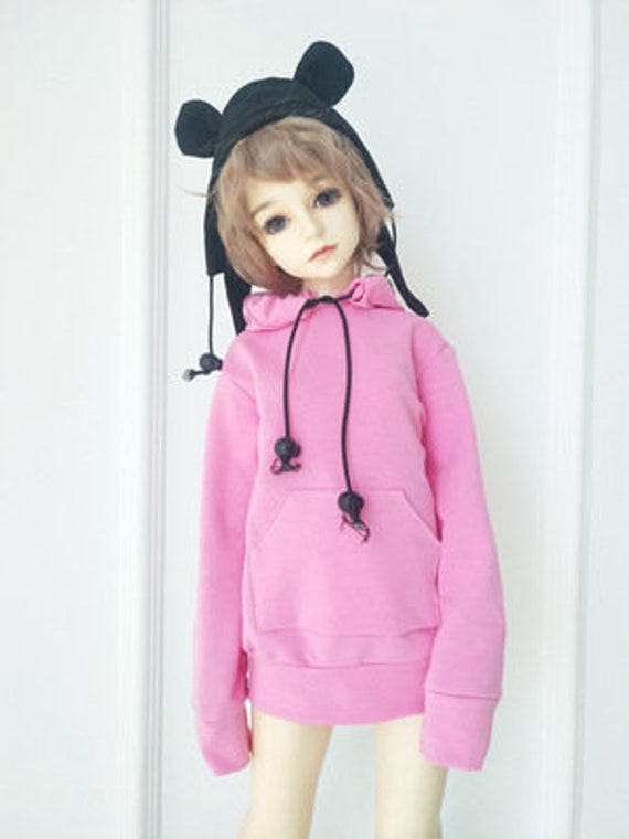 BJD Puppenkleidung Set Rosa – Strickjacke, Weste, Hose Für 1/4 Puppen | Nur Kleidung, Ohne Puppe