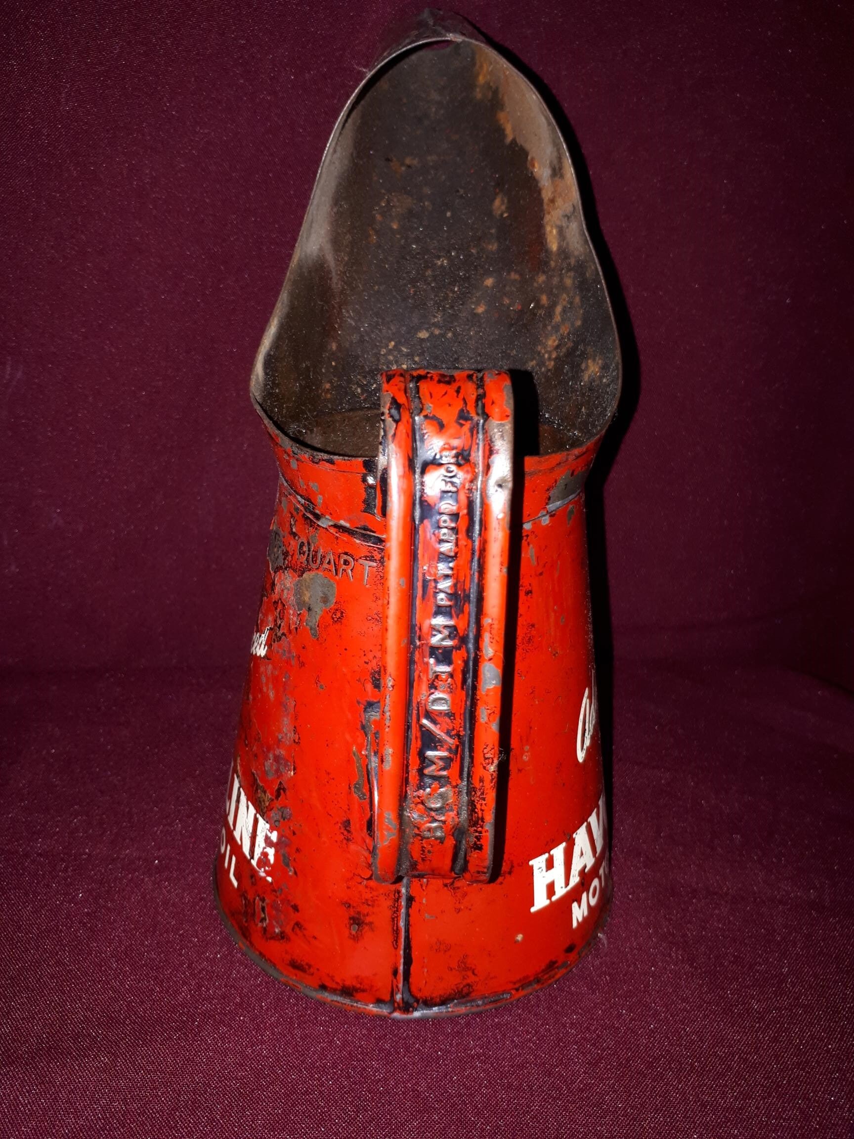 Vintage Havoline Motor Oil Pouring Can/Jug Quart Etsy