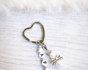 Guardian angel | Lucky charm | Baptism | Keychain gift name | birth | Communion | Confirmation |