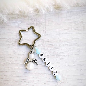 Glücksbringer | Schutzengel |Taufe | Schlüsselanhänger mit Name | Geschenkbox | Weihnachten