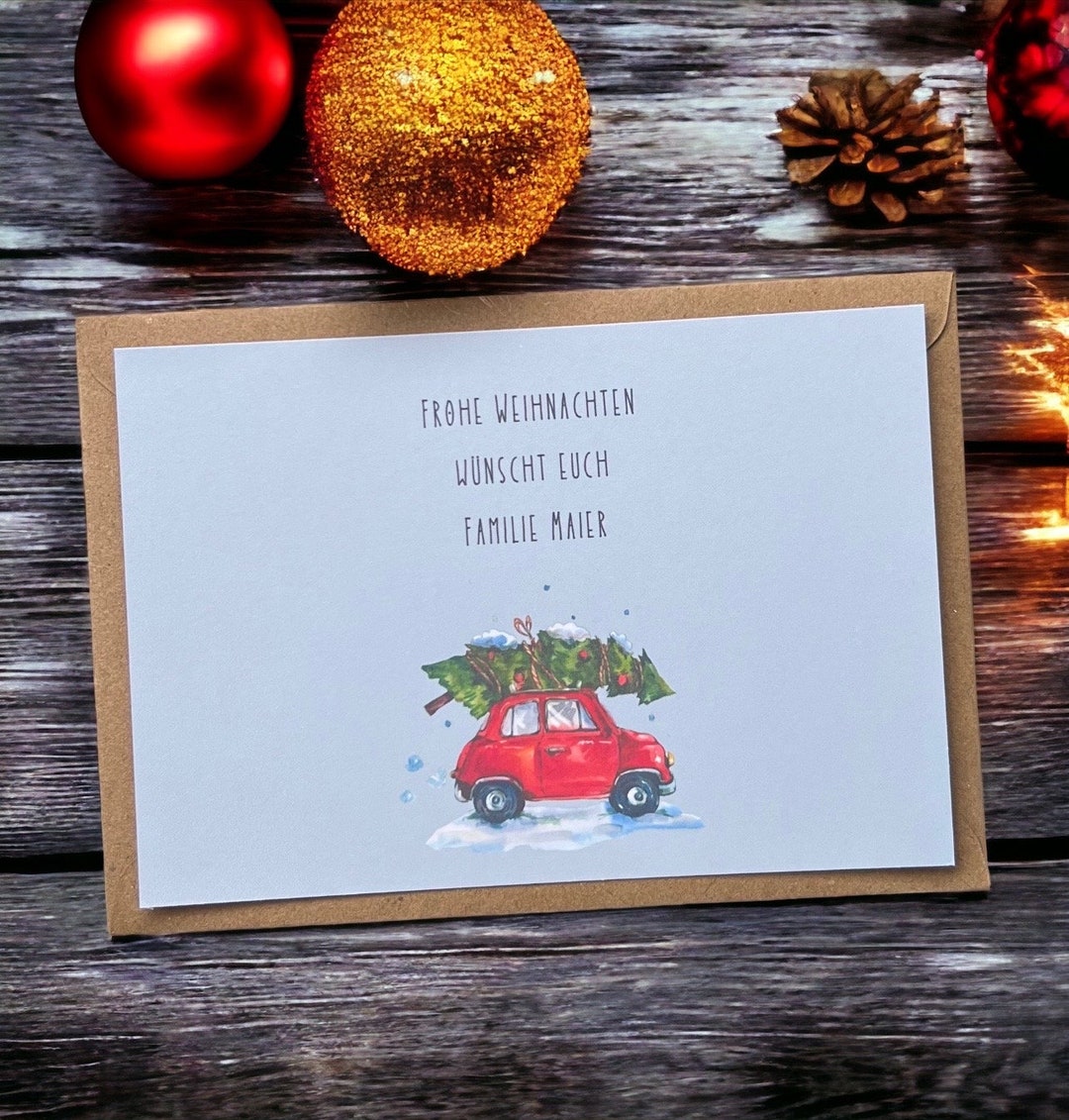 Carte de Noël Joyeux Noël Cartes de Noël avec enveloppe Etsy France