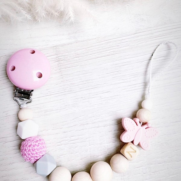 Pacifier chain with initial