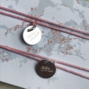 Bracelet JGA avec plaques gravées Nom Texte merveilleux personnalisé image 4
