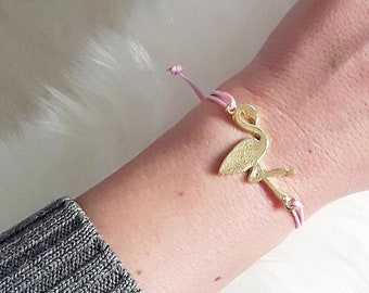 Pulsera Macrame Flamingo