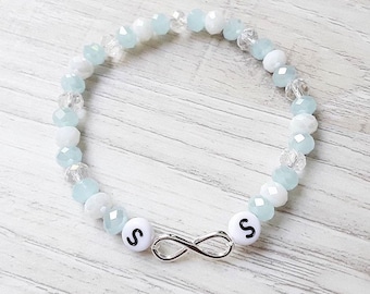 Pulsera con signo infinito en plata 925