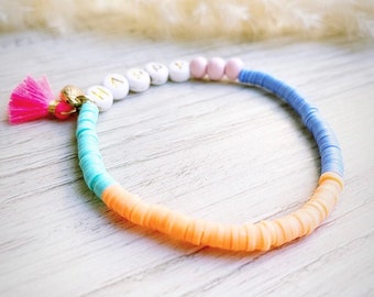 Bracelet Ibiza Style / Hippie personalized name
