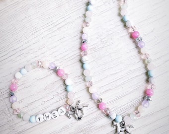 Children's bracelet with name | chain | horse | horse love | gift | personalized |