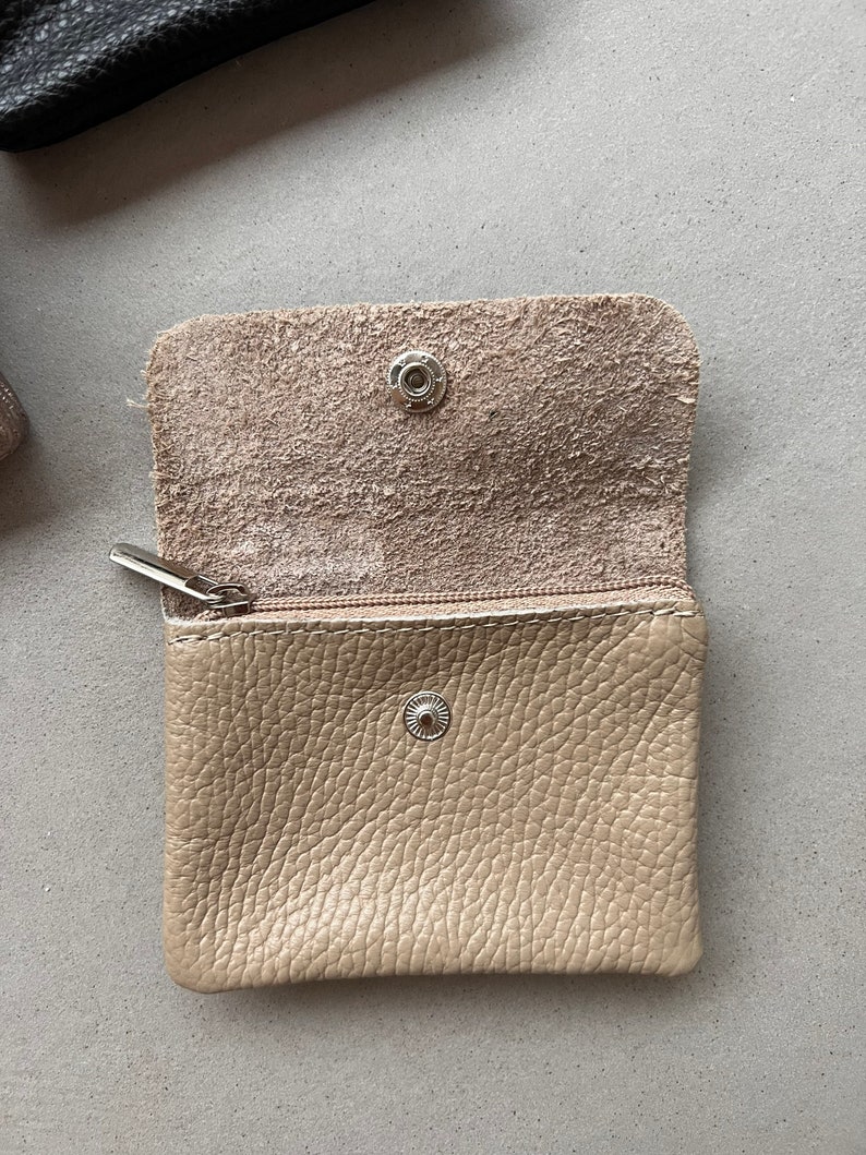 Portefeuille en cuir véritable Portefeuille avec compartiment monnaie image 8