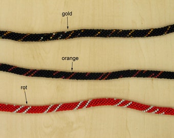 Crochet chain ringed - 1 color depending on the selection!