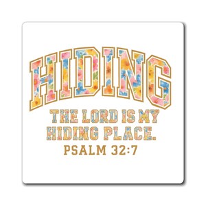 Religious Christian Magnet, Faith Inspirational Fridge Decor, Bible Verse Gift, Religious Home Decor, Religious Magnet for Refrigerator