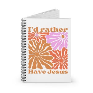 Christian Spiral Notebook, Religious Journal, Faith-Based Notebook, Ruled Line Journal, Inspirational Diary