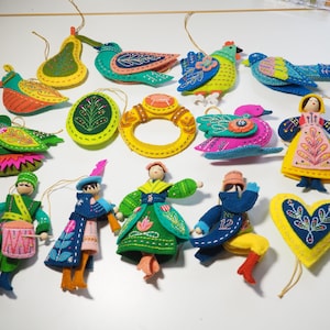 12 Days of Christmas felt ornaments, mmmcrafts image 1