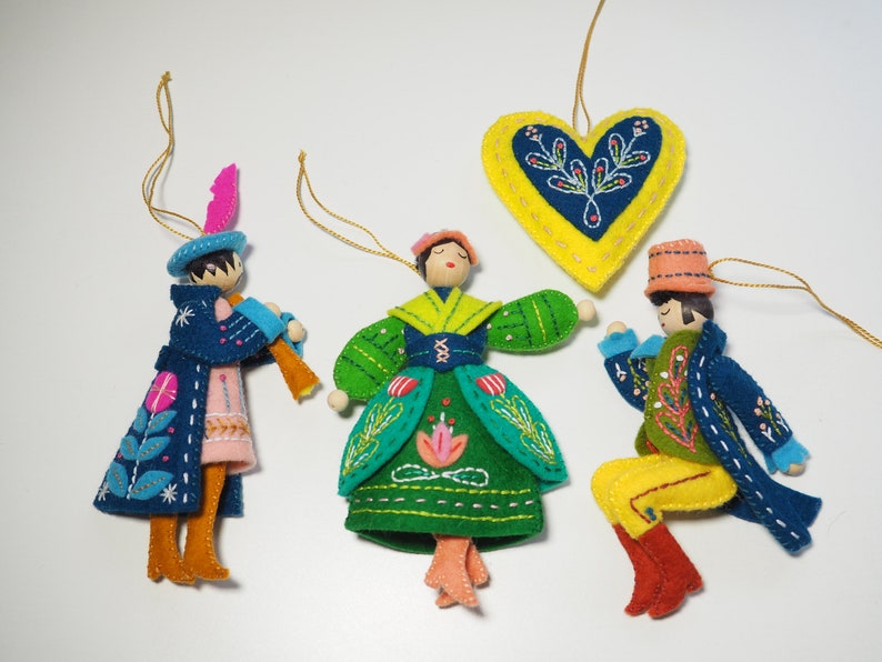 12 Days of Christmas felt ornaments, mmmcrafts image 6