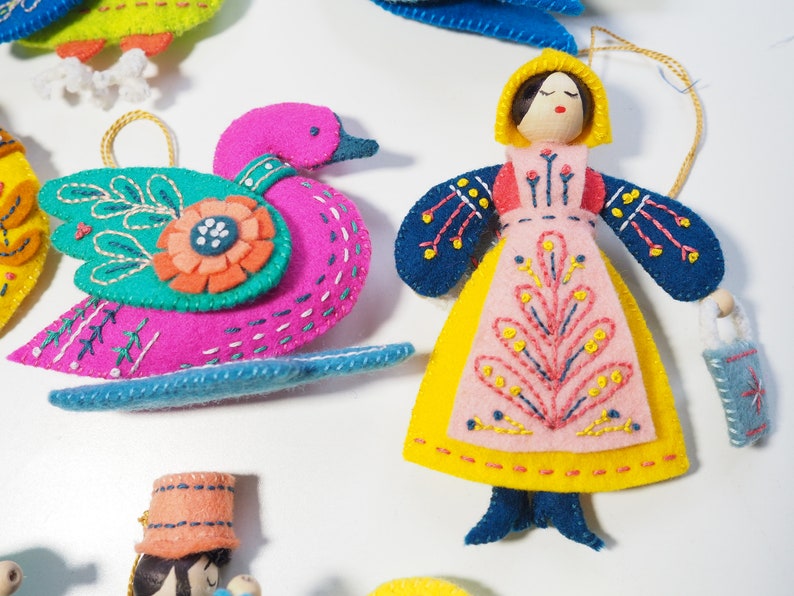 12 Days of Christmas felt ornaments, mmmcrafts image 9