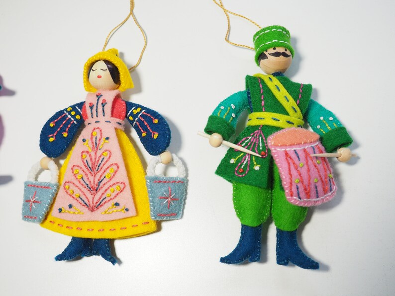 12 Days of Christmas felt ornaments, mmmcrafts image 5