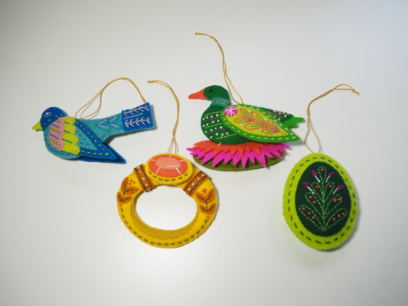 12 Days of Christmas felt ornaments, mmmcrafts image 3
