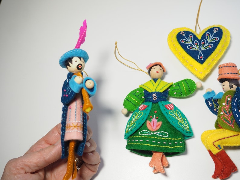 12 Days of Christmas felt ornaments, mmmcrafts image 8