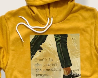 Black Queen Hoodie: Afrocentric Ancestors Prayer Sweatshirt