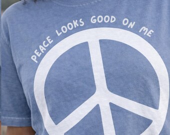 Maglietta Pace - La pace mi sta bene T-shirt Comfort Colors