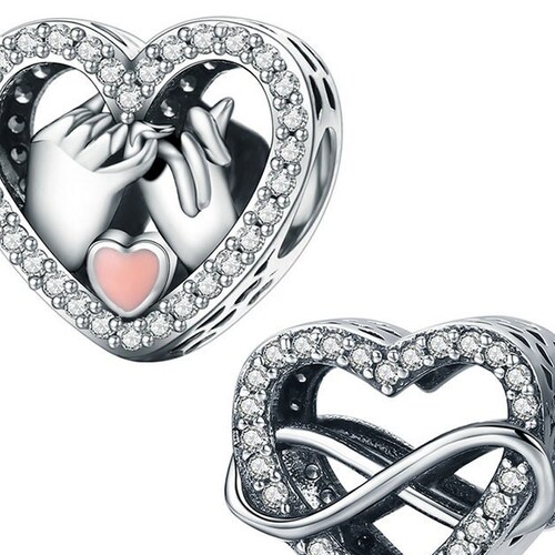 Sterling Silver Pinky Promise Charm 