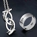 Foldable Infinity Ring Pendant, Stainless Steel Forever Pendant, Infinity Charm, Foldable Ring For Men & Women, Kpop Style Birthday Gift 