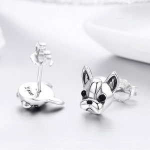 Sterling Silver English Bulldog Charm Fits European Charms Bracelet, Dog Charm For Dog Lovers, Dog Bracelet, Silver Dog Earrings Jewelry image 9