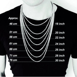 Waterproof Stainless Steel Chain Necklace 316L, Silver Chain For Pendant, Wheat Chain For Men & Women, 3mm, 4mm, 5mm, 6mm, 7.5mm, 18 30 image 7