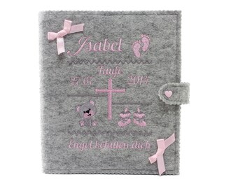 Baptism book - baptism album - DINA5 - girl - personalised