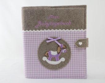 Baby diary - Baby album - Baby book - DIN A5 - Rocking horse