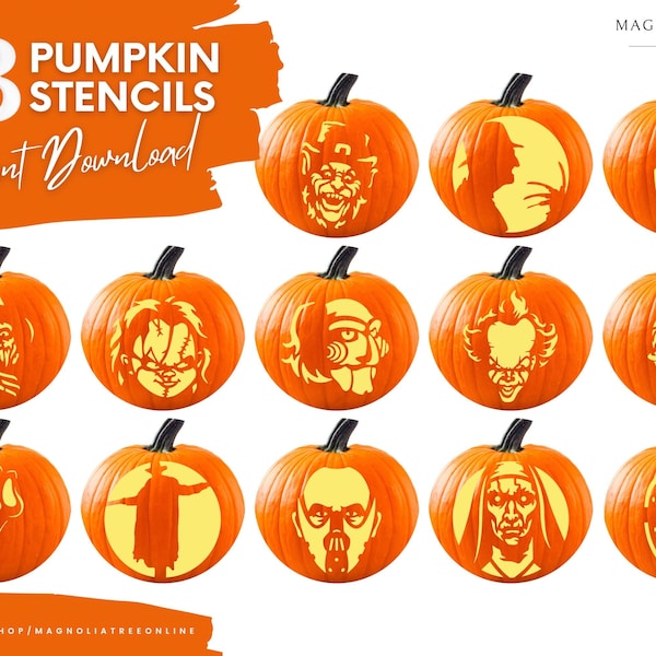 Pumpkin Stencils Etsy