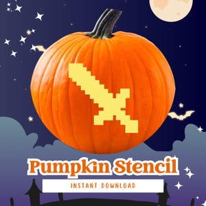 Pumpkin Carving Stencil: Printable Pumpkin Stencil, Jack O&#39; Lantern, Halloween, PDF Template, Instant Digital Download (#048)