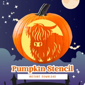 Pumpkin Carving Stencil: Printable Pumpkin Stencil, Jack O&#39; Lantern, Halloween, PDF Template, Instant Digital Download (#72)