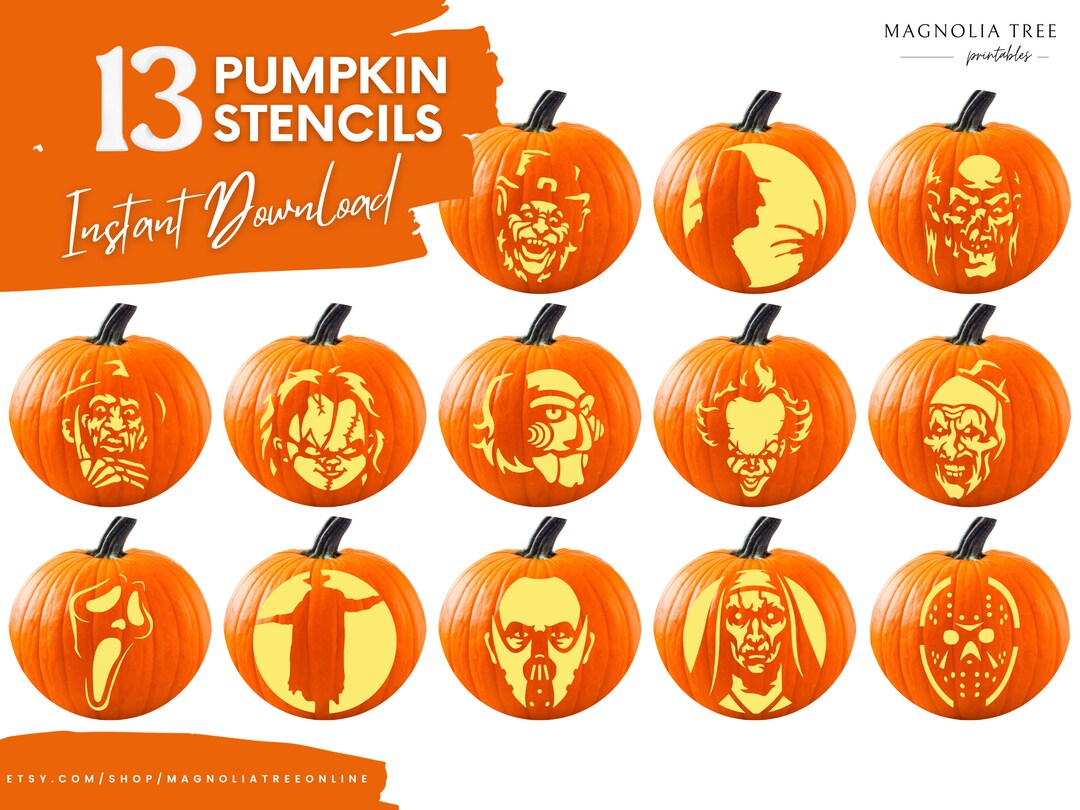unforgettable-horror-movie-printable-pumpkin-stencils-pdf-template-digital-download-etsy