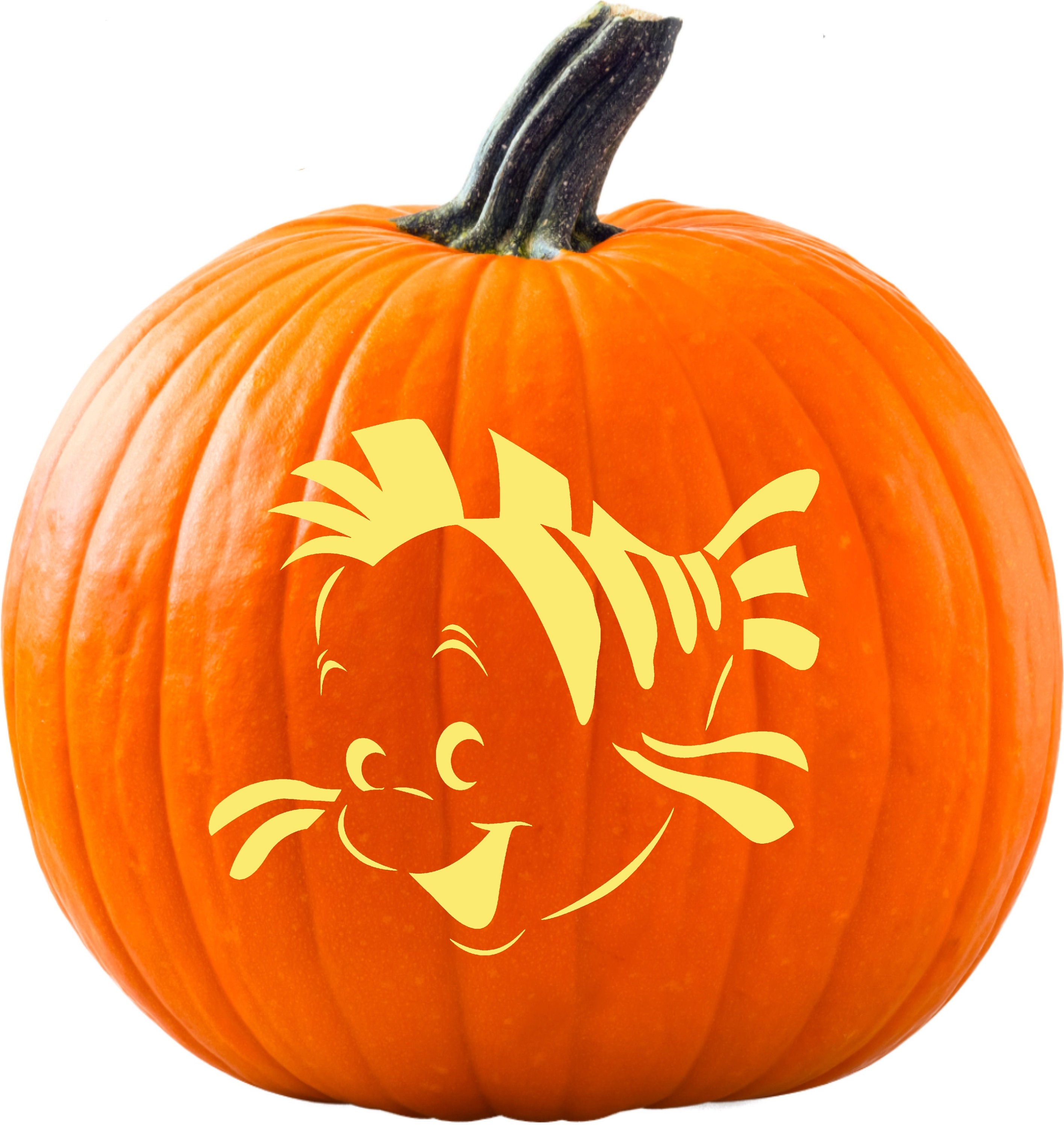 Flounder Pumpkin Stencil