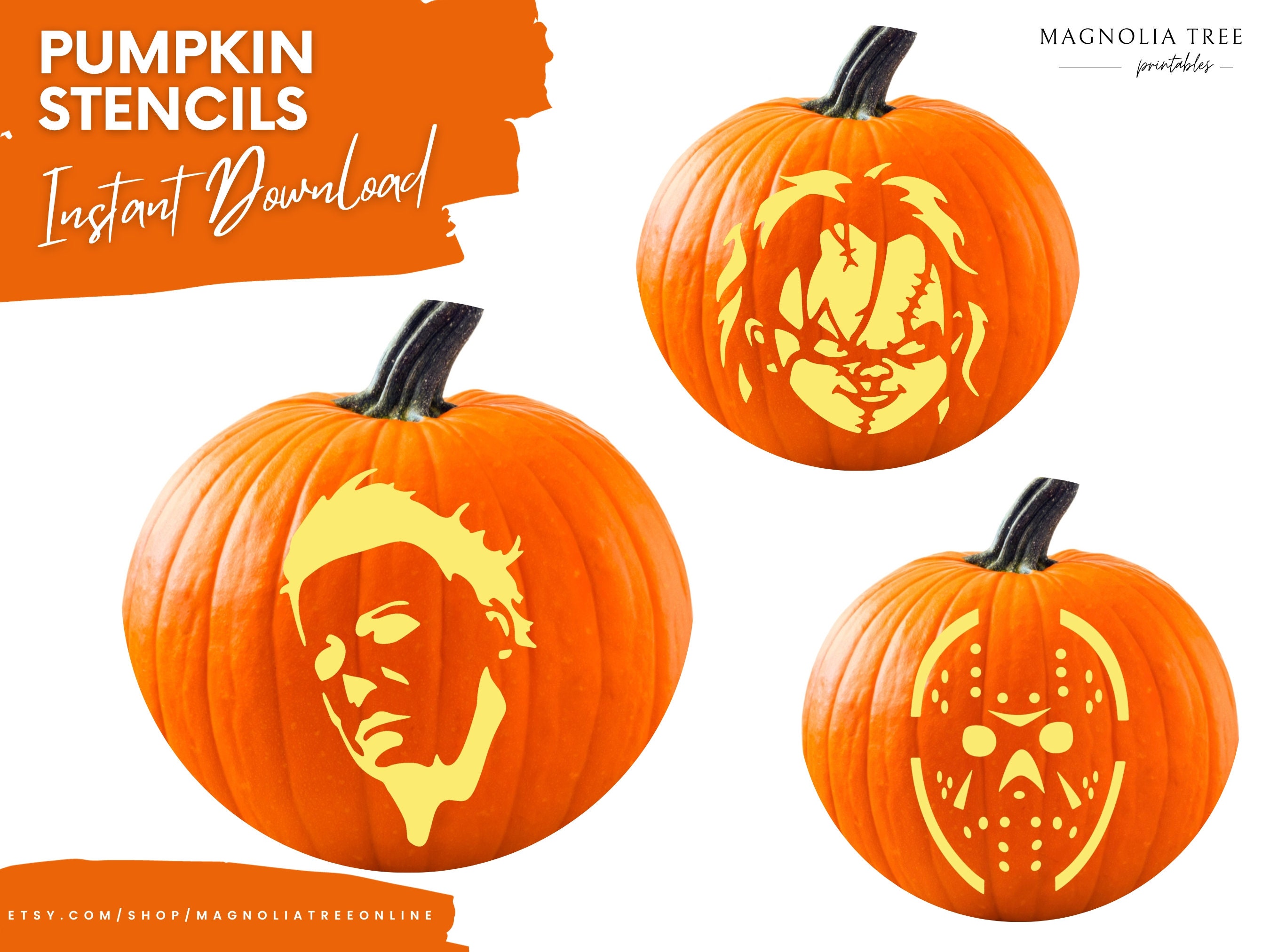 Horror Movie Bundle Printable Pumpkin Carving Stencils PDF Template Il Fullxfull.5474113015 Lysu