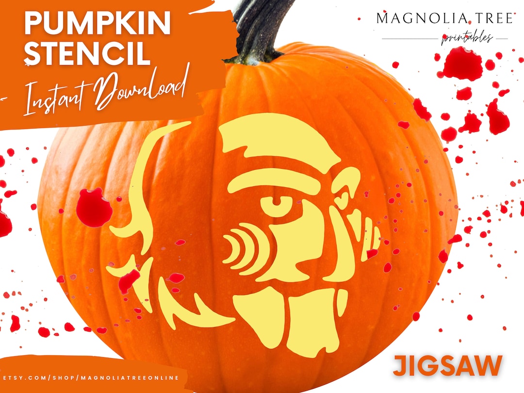 Iconic Jigsaw Horror Movie Printable Pumpkin Stencil - Etsy iconic-jigsaw-horror-movie-printable-pumpkin-stencil-etsy