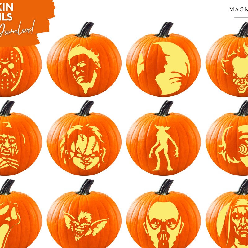 Michael Myers Pumpkin Stencils - Etsy