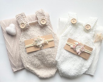 Newborn Props Set *  Neugeborenen Set * Natürliche Farben * Weiß & Creme * Babyfotografie * Baby Props * Erstes Foto
