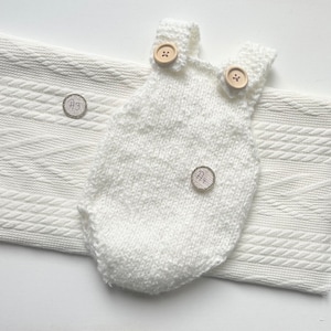 Newborn Props Set Neugeborenen Set Natürliche Farben Weiß & Creme Babyfotografie Baby Props Erstes Foto Bild 6