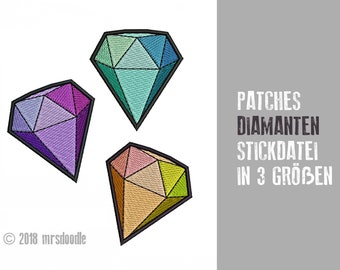 Patch Diamonds 3 Set embroidery files