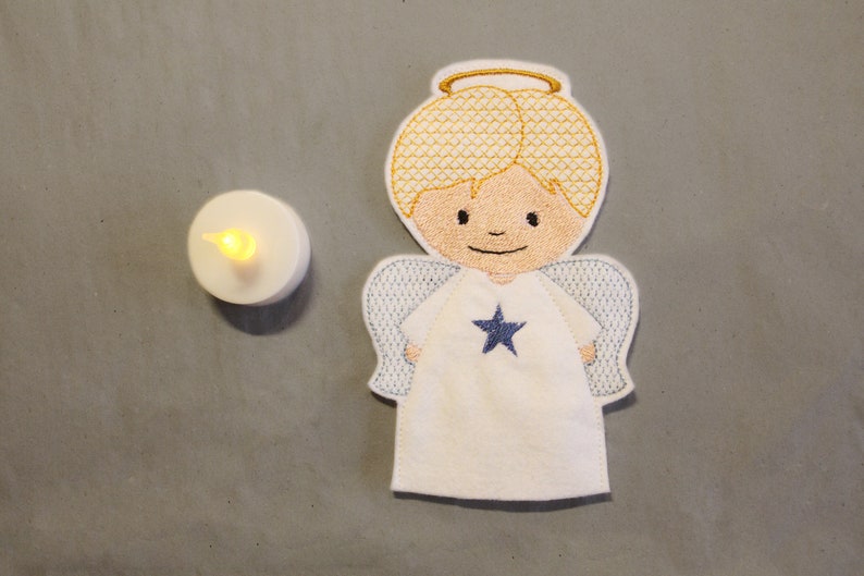 Angel light embroidery file ITH night people image 3