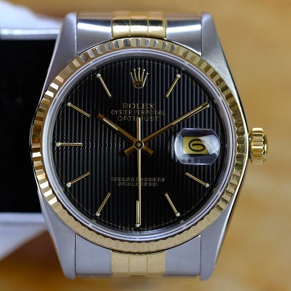 Rolex Datejust 16233 Two-tone Black 