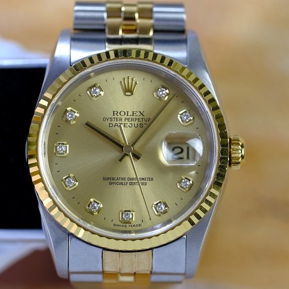 Rolex Datejust 16233 Two-tone Champagne 