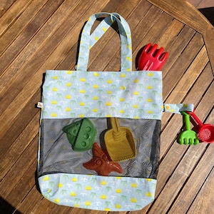 Sand toy bag crowns sand bag sand toys holiday sandpit bag toy storage