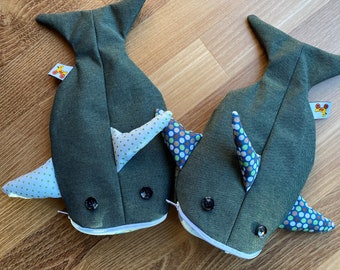 Federmäppchen Hai auf Wunsch mit Namen Federmäppchen Mäppchen Stiftetasche Stiftemäppchen