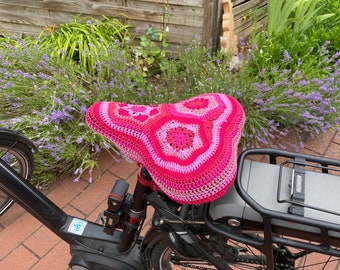 Bicycle saddle cover crocheted saddle cover boho retro saddle protector bicycle saddle protector bike protector