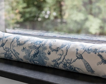 Draft Stop / Draft Cushion / Toile de Jouy / Blue White Decoration / Vintage Decoration / Toile de Jouy Motif / frenchstyle decoration