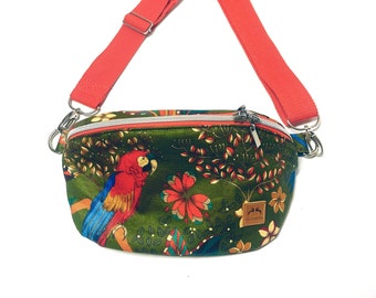 Fanny pack, corduroy, exchangeable handles