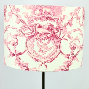 Lampshade, country style lampshade, Toile de Jouy lampshade, table lampshade image 3